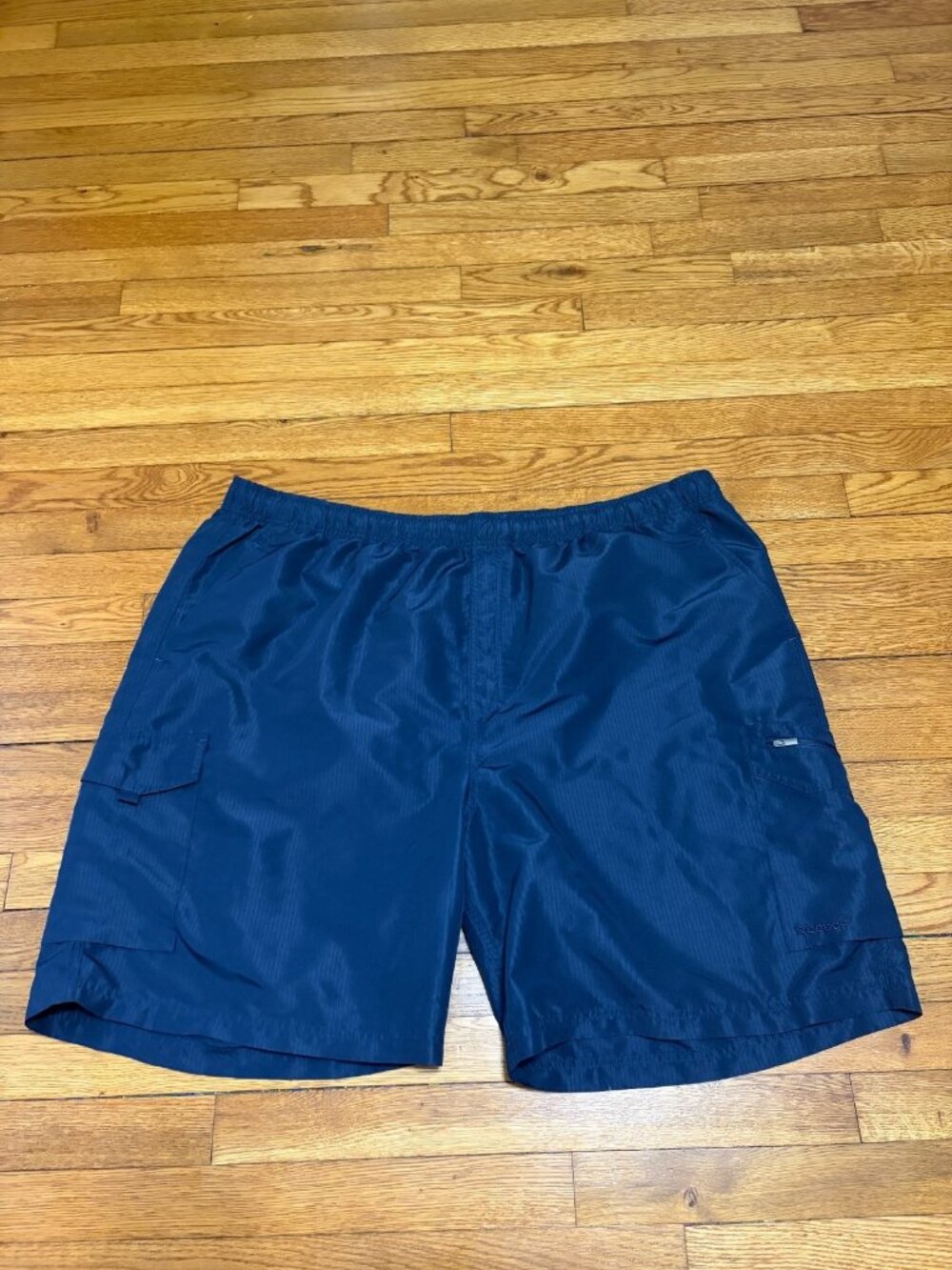 Reebok Athletic Shorts Mens 3XL Navy Blue Polyester Speedwick Gym Training
